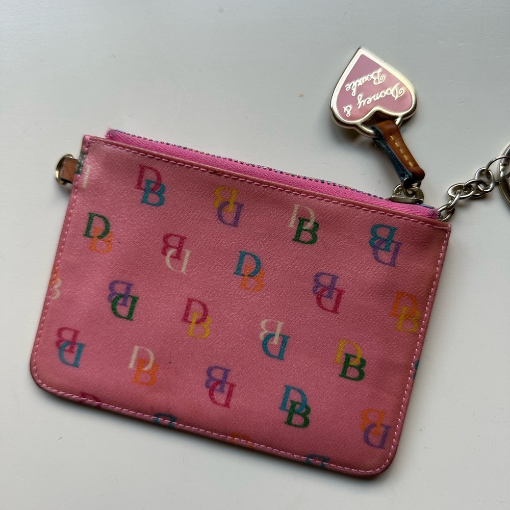 Vintage Dooney & Bourke Pink Coin Pouch - Picture 2 of 10